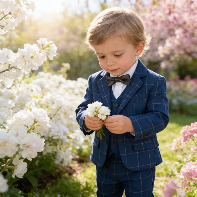 Baby Suit for Toddler Boys Infant Formal Suits Baby Boy Ring Bearer Wedding Outfit