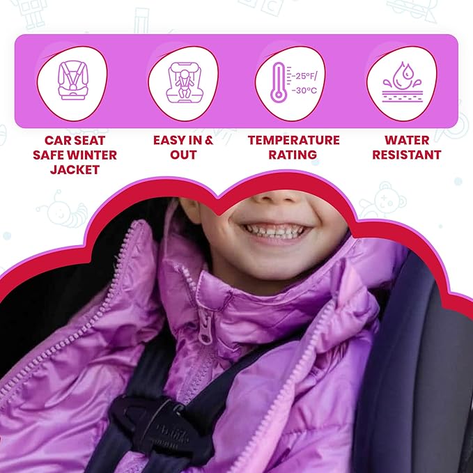 ONE KID The Road Coat Down | Car Seat Safe Winter Jacket | Crash Tested | Unisex | 12 Months-8 Years