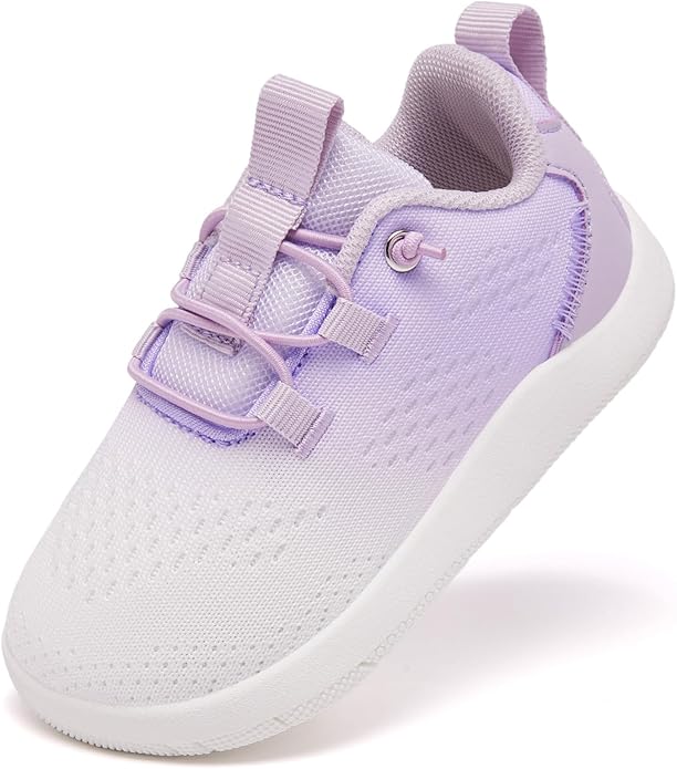 MORENDL Wide Toddler Shoes Baby Walking Shoes Girls Boys Zero Drop Minimalist Sneakers Slip On Tennis Shoe Breathable Naturally Flexible