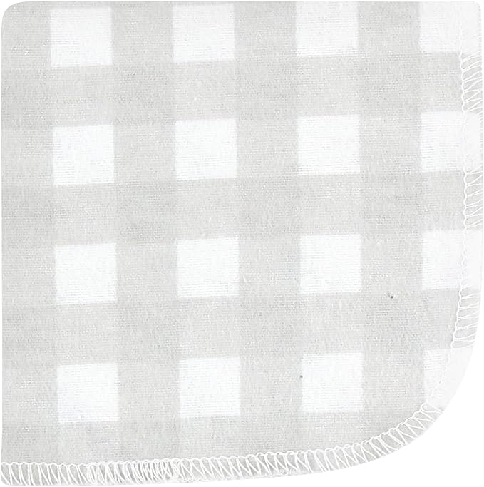 Hudson Baby Unisex Baby Flannel Washcloths, Neutral Woodland Pals 12Pk, One Size
