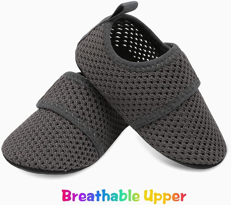 JIASUQI Baby Boys and Girls Barefoot Swim Water Skin Shoes Aqua Socks for Beach Swim Pool