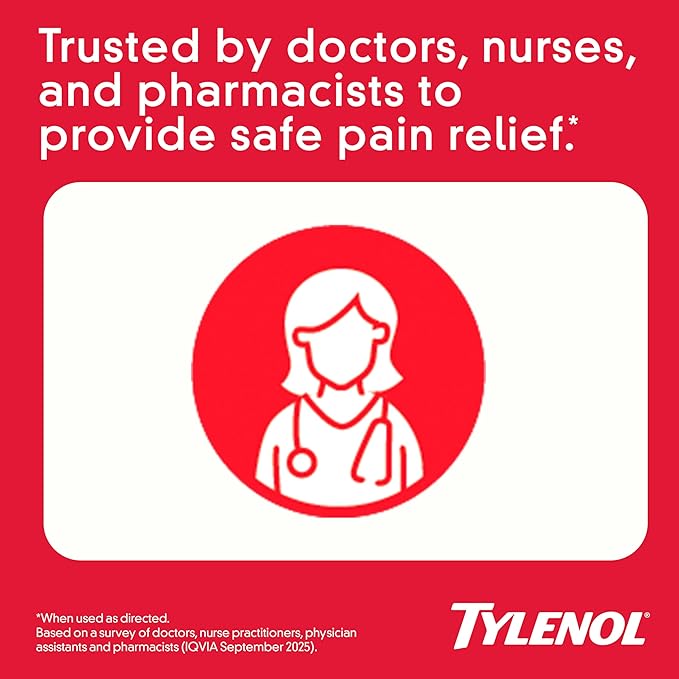 Children's Tylenol Liquid Pain Relief & Fever Medicine, Acetaminophen Oral Suspension, Free of Dyes, Aspirin, Ibuprofen, High Fructose Corn Syrup; Natural Apple Flavor, 4 fl. Oz
