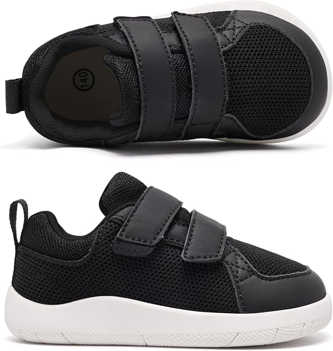 MORENDL Boys & Girls Walking Shoes 0-4 Years Baby Wide Toe Box Barefoot Shoes Toddler Sneakers
