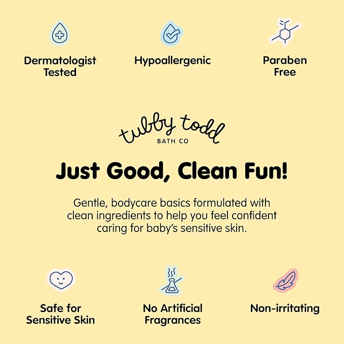 Tubby Todd Face and Body Mineral Sunscreen Kit for Baby, Toddler and Kids - Sunscreen 4 Fl Oz and Sunstick 0.5 Oz Duo Bundle - Fragrance-Free (Pack of 2)
