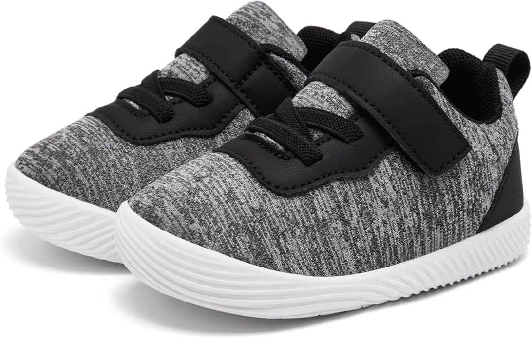 MORENDL Toddler Sneakers Baby Boys & Girls Barefoot Shoes Lightweight Breathable Walking Running Tennis Athletic Sport Shoes