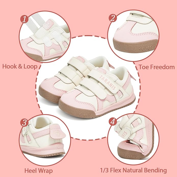 TARANIS Toddler Walking Shoes Wide Running Kids Sneakers Tennis Athletic Sport Shoes