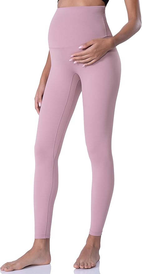 POSHDIVAH Women's Maternity Leggings Over The Belly Pregnancy Yoga Pants Active Wear Workout Leggings
