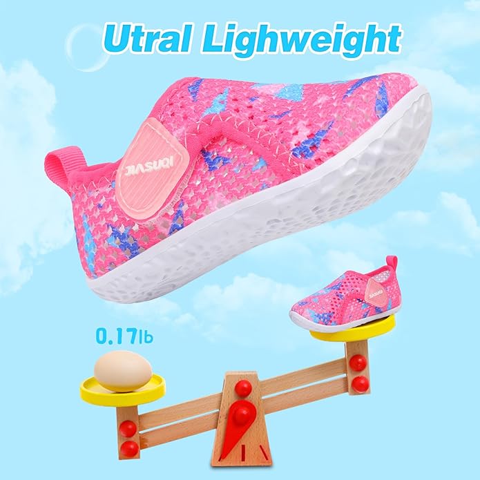 JIASUQI Baby Boys Girls Barefoot Swim Pool Water Shoes Beach Walking Sandals Athletic Sneakers