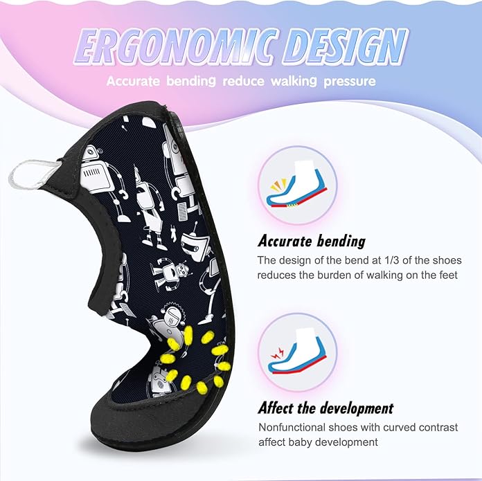 Baby Boys and Girls Swim Water Shoes Barefoot Aqua Socks Non-Slip for Beach Pool Toddler Kids