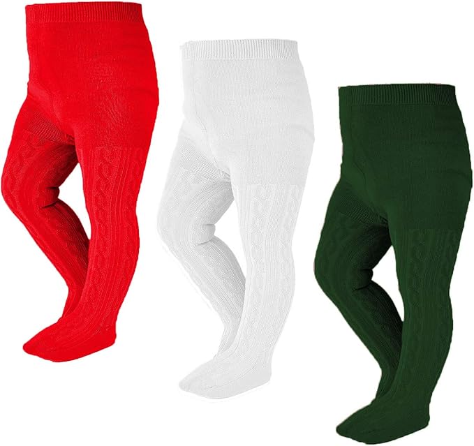 EPEIUS Baby Girl Tights Thick Cable Knit Leggings Stockings Cotton Pantyhose for Newborn Infant Toddler 3/4/5/6 Pack