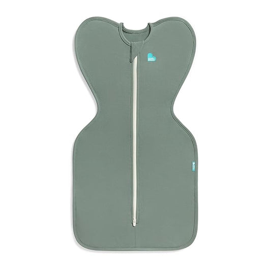 Love to Dream Swaddle Up Transition Swaddle, Patented Zip-Off Wings, Gently Help Baby Transition from Being Swaddled to Arms Free When Showing Signs of Rolling, 1.0 TOG, 13-19 lbs, Deep Olive