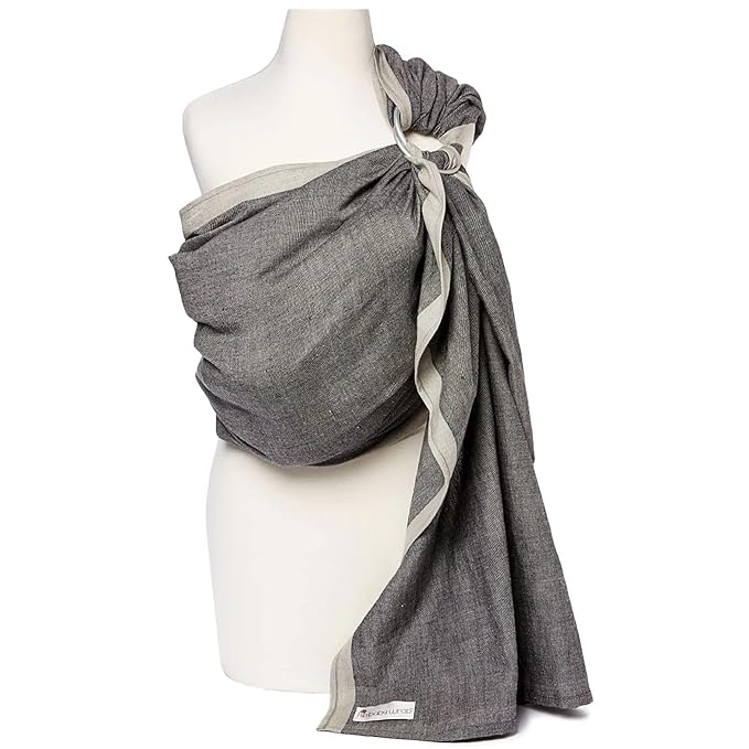 Hip Baby Wrap - Baby Carrier for Infants & Toddlers - Cotton Sling for Nursing, Baby Shower Gifts - Comfortable for Babies 8-35 lbs - Valentine Gifts for Her for Valentines Day - Midnight