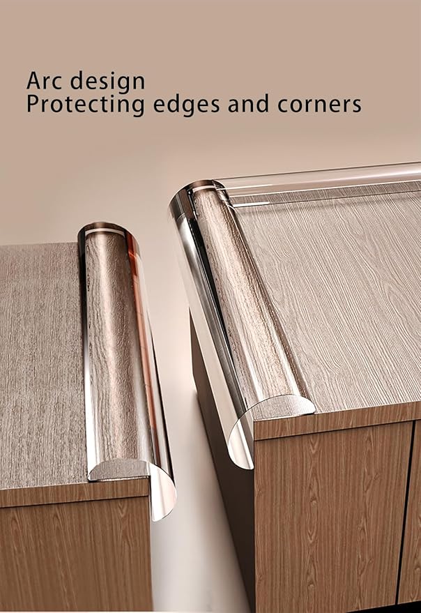 Edge Protector Strip, Corner Protector Baby,Corner Protectors for Furniture with3M Adhesiveft， Safe for Table, Fireplace (0.8x0.8 in Width 13.1 ft Length)