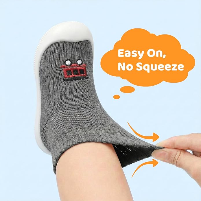 STQ Baby Socks Shoes Toddler Wide Toe Box Non-Slip Slippers Infant Walking Shoe Soft Baby Boys Girls Lightweight Sneakers