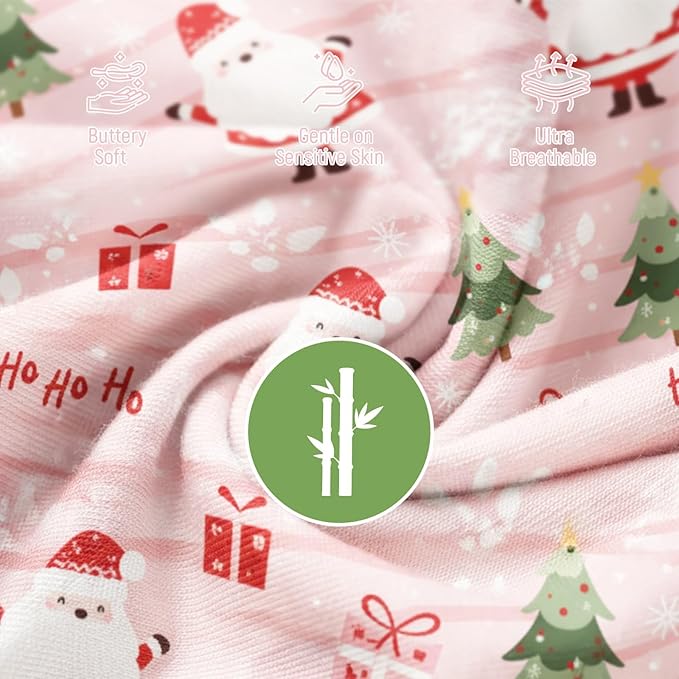 OPAWO Viscose from Bamboo Baby Pajamas Girl 2pack Mittens Cuff 2 Way Zipper Soft Footless Sleeper Baby Boy One-Piece Romper