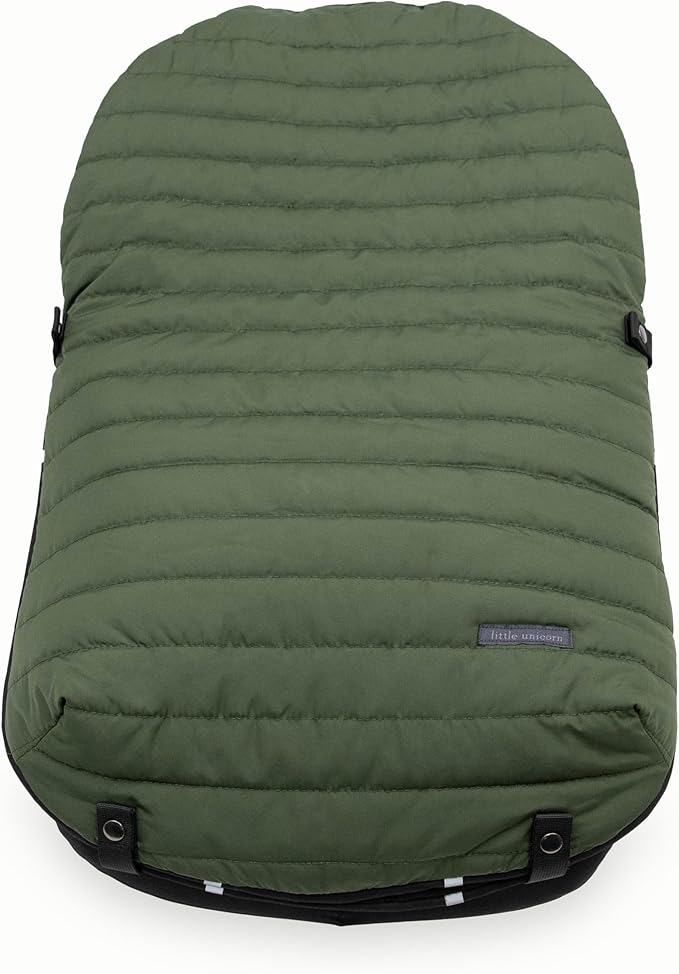 Little Unicorn Infant Car Seat Footmuff – Weather-Resistant Baby Bunting Bag with Magnetic Closure, Non-Slip Backing & Open Harness Design – Universal Fit Winter Cover for Baby Car Seat & Stroller