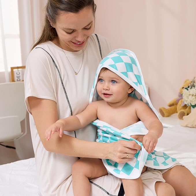 Baby Hooded Towel, 2 Pack Bath Towel for Boy or Girl, Soft Baby Bath Towel, Shower Gifts for Newborn, Infant, Toddler (29 X 29 Inch)