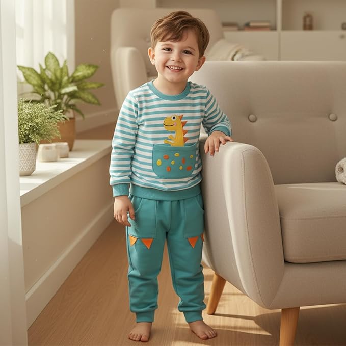 Infant Baby Boy Fall Clothes Set Funny Letter Sweatshirt Pant Outfit Toddler Winter Clothes 6 12 18 Months 2T 3T