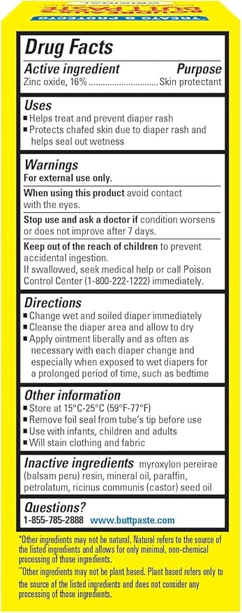 Boudreaux's Butt Paste Diaper Rash Ointment, Variety Pack, Original 16oz, Original 2 oz (2 of each)
