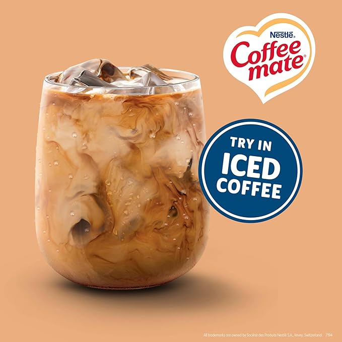 Nestle Coffee mate Coffee Creamer, Vanilla Caramel, Liquid Creamer Singles, Non Dairy, No Refrigeration, 0.375 fl oz Tubs (Pack of 200)