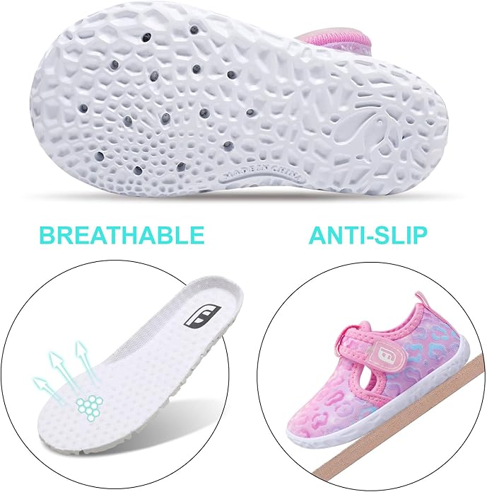JOINFREE Baby Toddler Water Shoes Boys Girls Sandals Barefoot Kids Breathable Sneakers Shoes for Walking Running