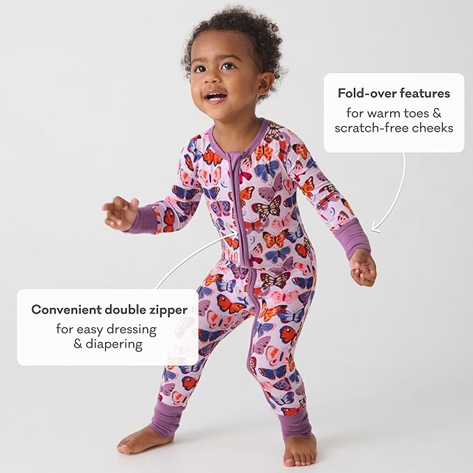 Little Sleepies Pajamas for Baby Boys & Girls, Viscose from Bamboo Baby Pajamas, Preemie & Newborn Sleepers, 2-Way Zipper PJs
