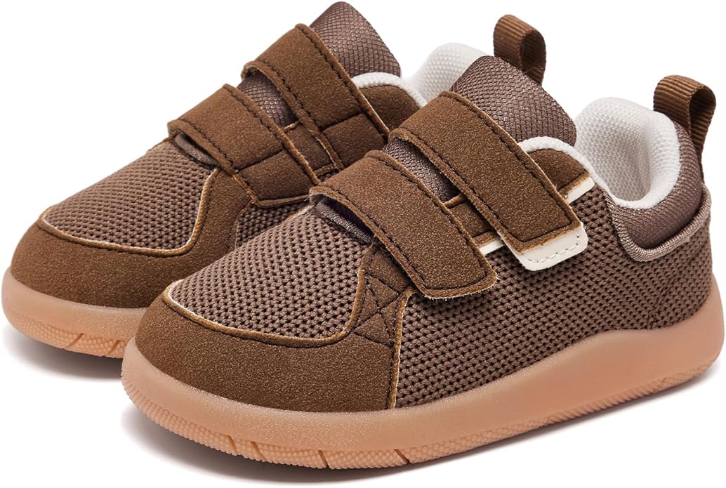 MORENDL Boys & Girls Walking Shoes 0-4 Years Baby Wide Toe Box Barefoot Shoes Toddler Sneakers