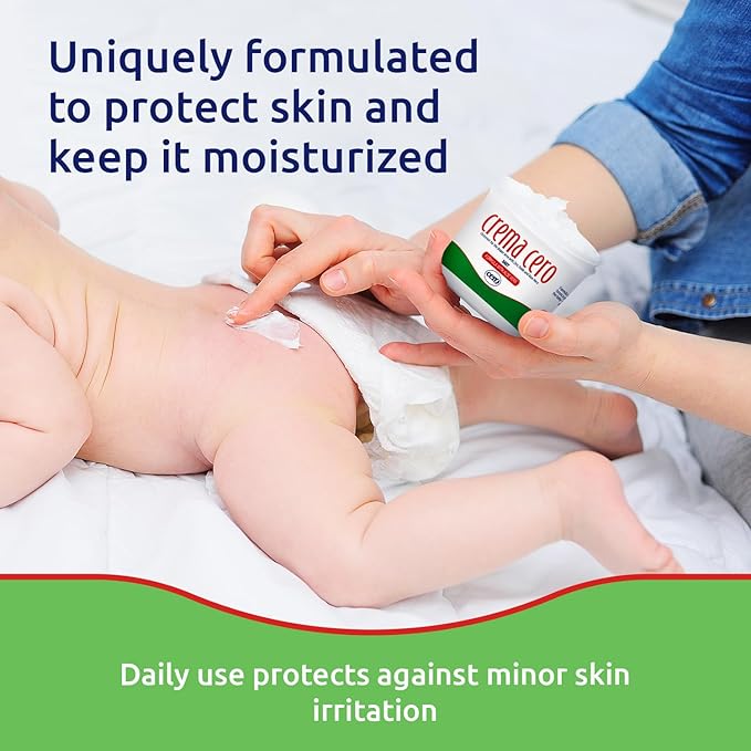 Crema Cero Diaper Rash Cream for Baby With Zinc Oxide and Aloe Vera – High-Strength Diaper Cream for Quick Relief and Protection – Hydrating and Soothing Baby Balm – Aloe Vera 8.5 oz
