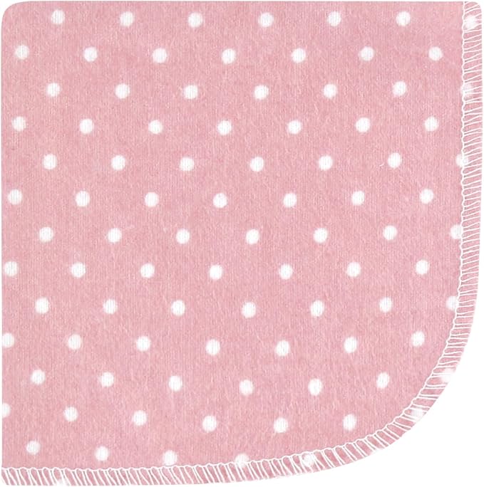 Hudson Baby Unisex Baby Flannel Washcloths, Blush Navy Floral 12Pk, One Size