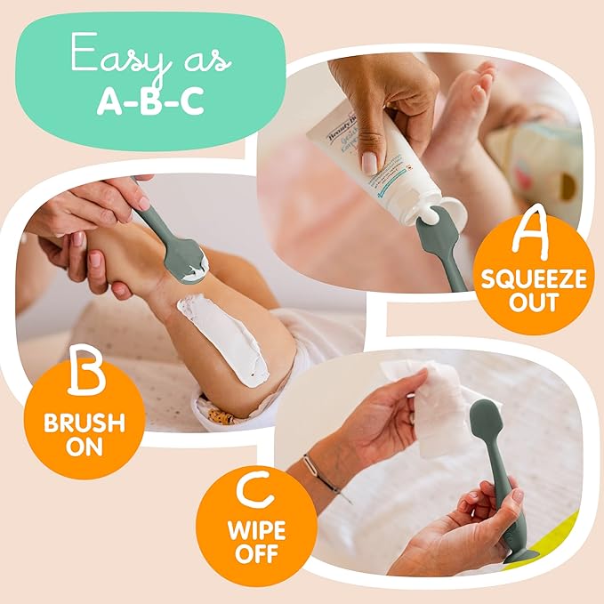 Bumco Diaper Cream Spatula - BPA-Free Diaper Bag Essentials, Soft Butt Spatula Baby, Mom-Invented Butt Paste Spatula, Bumco Diaper Cream Spatula, Flexible Diaper Cream Applicator, Bumco Baby Bum Brush