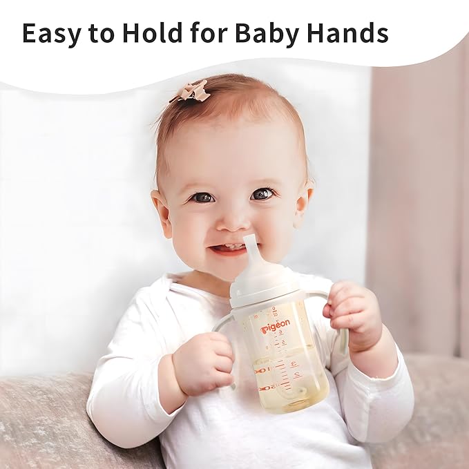 Pigeon Baby Bottle Handles for Pigeon PPSU Bottles 8.1Oz, Easy to Hold for Baby Hands, 1 Pack (Red)