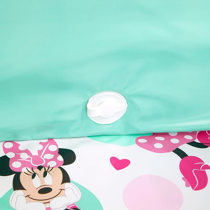 Bright Starts Disney Baby Minnie Mouse TuckAway Travel Tub, Converts Shower to Bathtub, Folds to Store, Easy to Clean, Portable Baby Bathtub for Travel, 12M-5Y