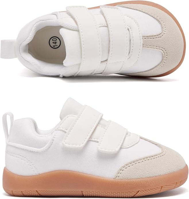 MORENDL Boys & Girls Walking Shoes 0-4 Years Baby Wide Toe Box Barefoot Shoes Toddler Sneakers
