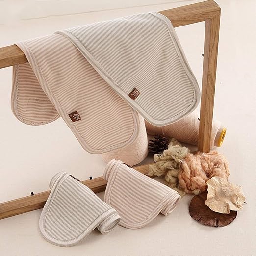 wonuu Baby Umbilical Cord Belt, Infant Belly Binder Hernia Care Navel Truss Support Newborn Warm Essential with Breathable Organic Cotton (4 Pack)