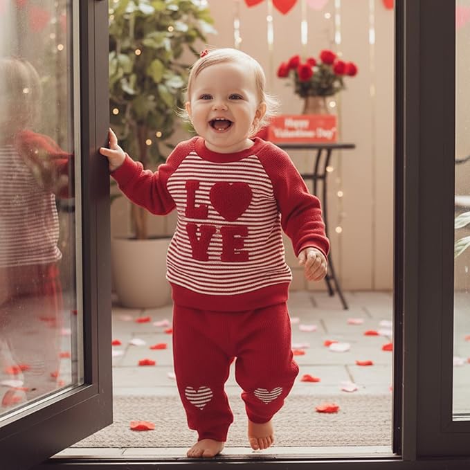 Infant Baby Boy Fall Clothes Set Funny Letter Sweatshirt Pant Outfit Toddler Winter Clothes 6 12 18 Months 2T 3T
