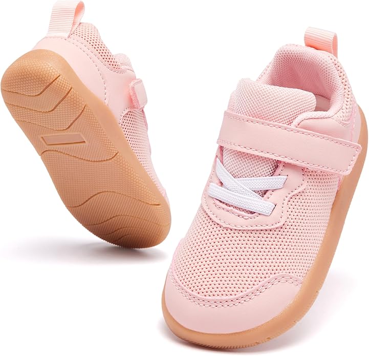 Wide Toe Box Toddler Shoes Baby First Walking Shoe Boys Girls Non-Slip Zero Drop Minimalist Tennis Sneakers