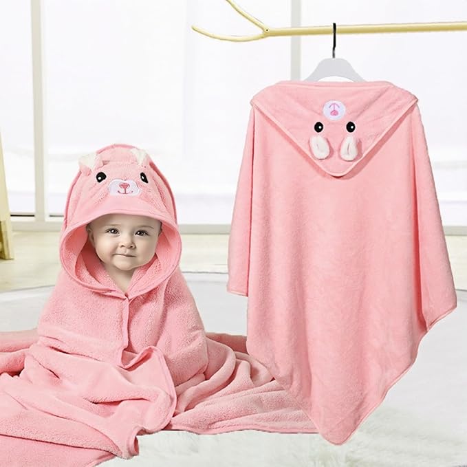 4Pcs Baby Hooded Towel,31 * 31 in Toddler Bath Towels for Newborn Babies,Toallas de Baño para Bebe,Organic Infant Kids Boy Essentials 1-3