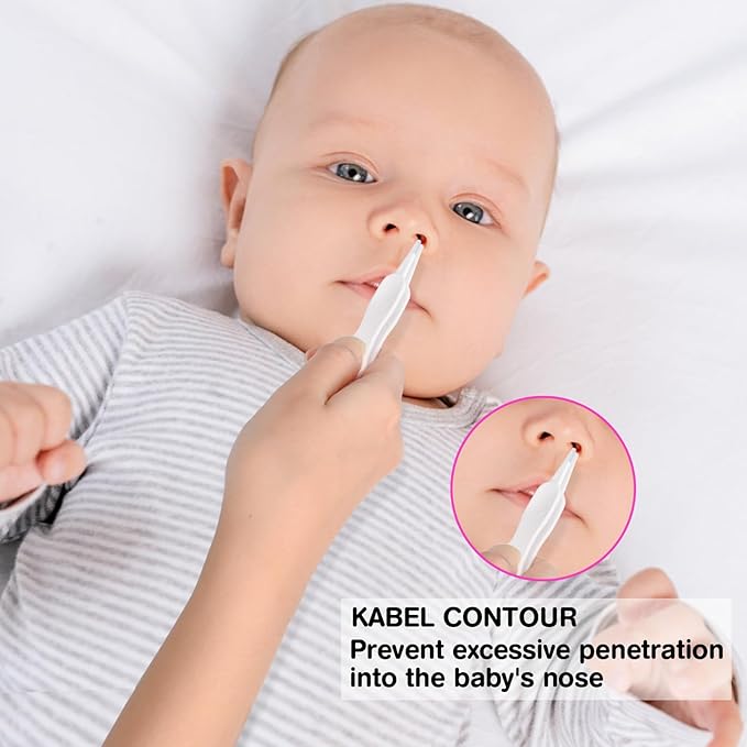 3 in 1 Baby Nose and Ear Gadget Safe Baby Nose Picker Nose Cleaner for Baby Infants and Toddlers Dual Earwax and Snot Removal Baby Must Have Items (Yellow)