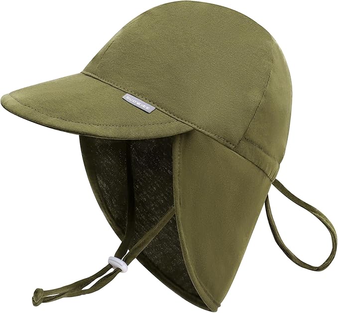 Duoyeree UPF 50+ Baby Sun Hat with Ear and Neck Protection - Toddler Beach Hat for Boys & Girls - Ideal for Summer Fun