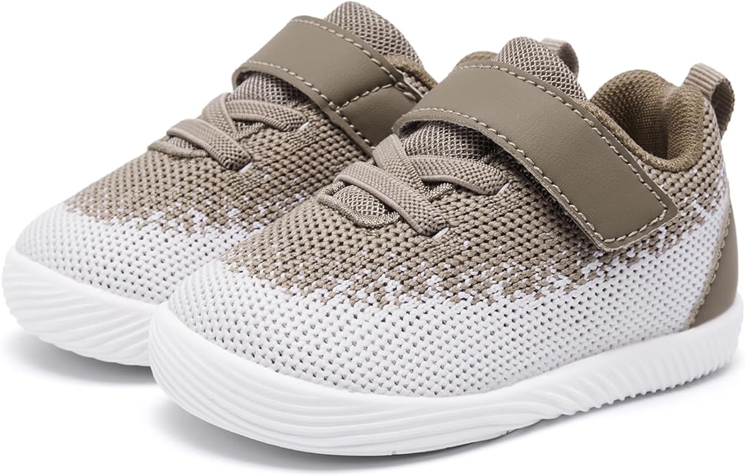 MORENDL Toddler Sneakers Baby Boys & Girls Barefoot Shoes Lightweight Breathable Walking Running Tennis Athletic Sport Shoes