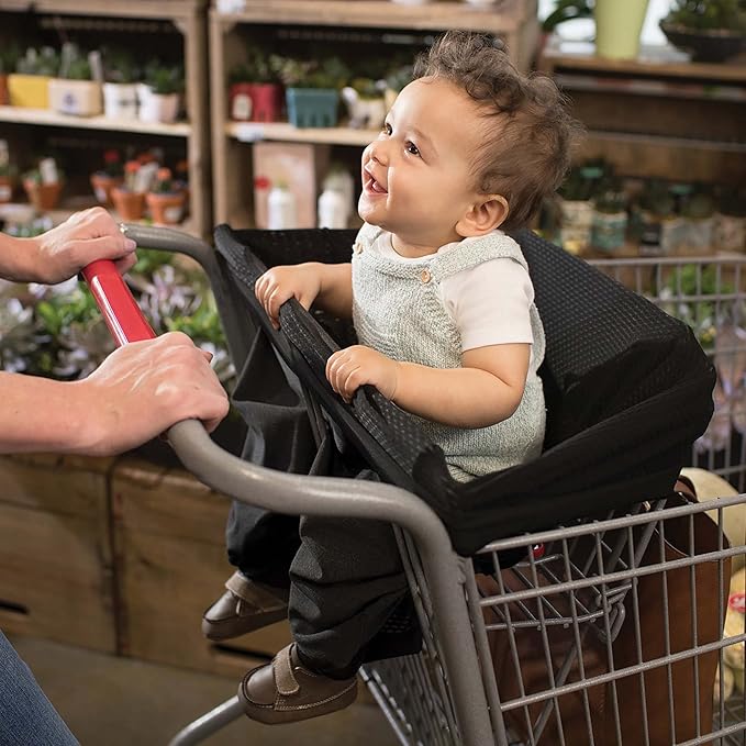 Boppy 4 and More Multi-use Cover, Charcoal, Quick-Dry UPF 50+ Knit and Breathable Mesh, Versatile for Car Seat Canopy, Nursing Cover, Infant Strollers, Shopping Carts, Highchairs and More