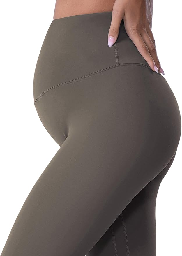 POSHDIVAH Women's Maternity Leggings Over The Belly Pregnancy Yoga Pants Active Wear Workout Leggings