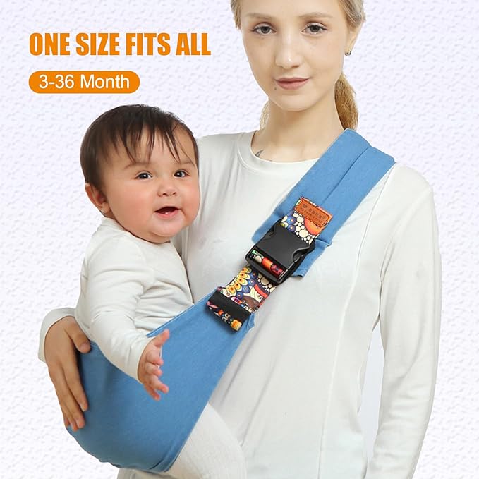 Baby Sling Carrier Newborn to Toddler, Toddler Carrier,Adjustable Baby Sling Carrier Non-Slip Hip Seat Carrier Carrying 10-30 lbs(Beige)