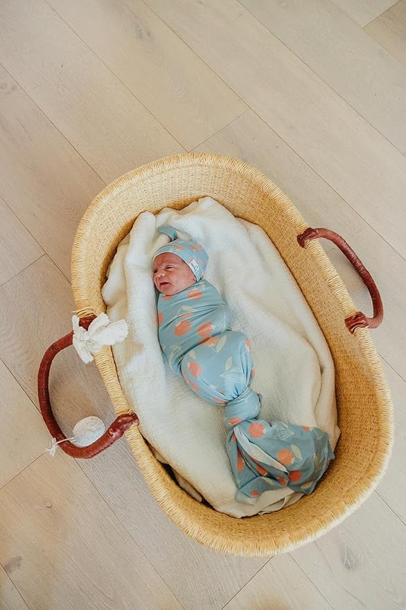 Copper Pearl Baby Swaddle Blanket - Premium Knit Baby Blanket, Large Soft Stretchy Receiving Blankets for Baby Boy and Girl, Swaddles for Newborn, Infant, and Toddler (Clementine)
