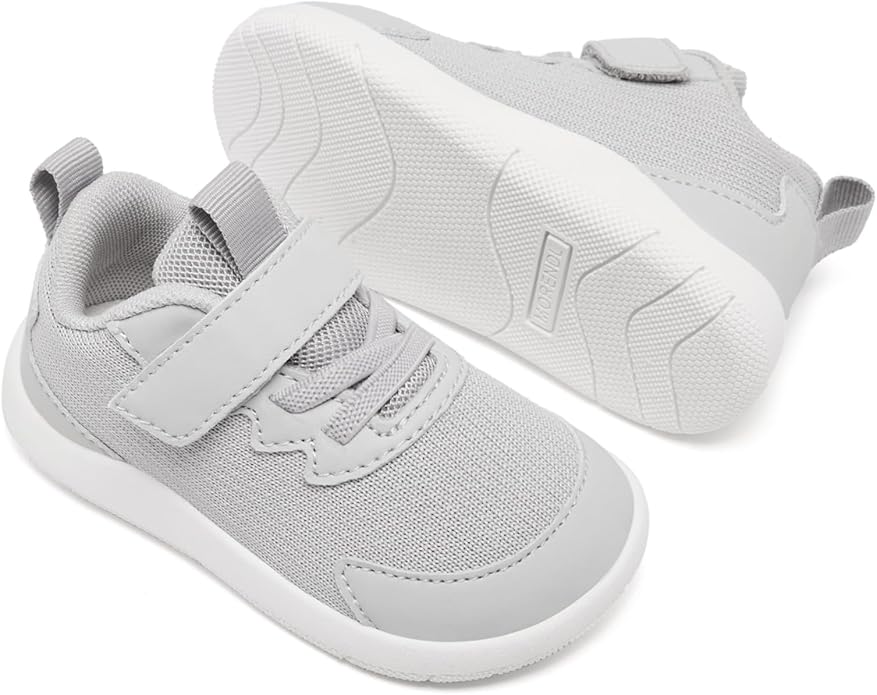 MORENDL Wide Toddler Shoes Baby Walking Shoes Boys & Girls Barefoot Sneakers Zero Drop Comfort Tennis Running Outdoor Activities