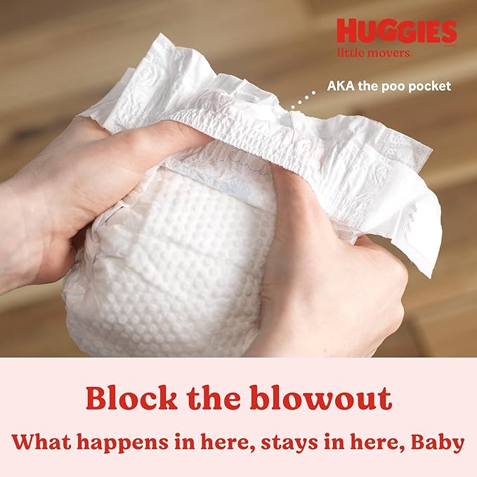 Huggies Size 5 Diapers, Little Movers Baby Diapers, Size 5 (27+ lbs), 19 Count, Packaging May Vary