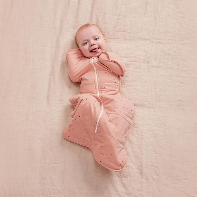 Love to Dream Warm Swaddle UP 2.5 TOG Baby Sleep Sack for Autumn & Winter | Arms Up Position for Self-Soothing, Calms Startle Reflex | Newborn 5–8.5 lbs, Rose