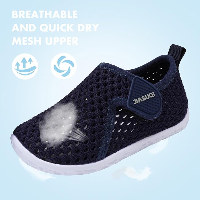 JIASUQI Baby Boys Girls Barefoot Swim Pool Water Shoes Beach Walking Sandals Athletic Sneakers