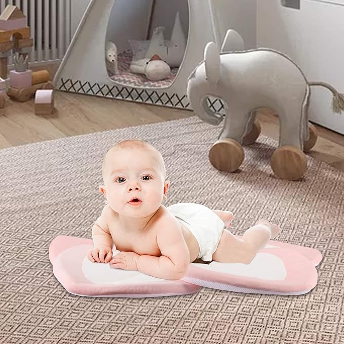Baby Bath - Flower Baby Bath Pad Infant Bathtub Mat for Bathtub Tub Sink (Whitepink)