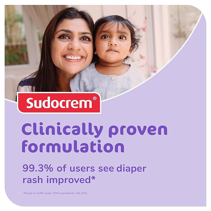Sudocrem Diaper Rash Cream for Baby's Skin, Triple Action Diaper Rash Paste that Soothes, Treats and Protects, 15.29% Zinc Oxide Cream - 14oz (400g)